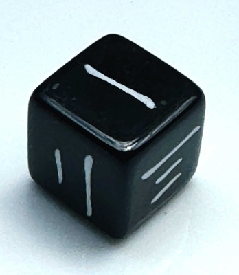 漢数字ダイス黒 D6 SD | リーチングムーン